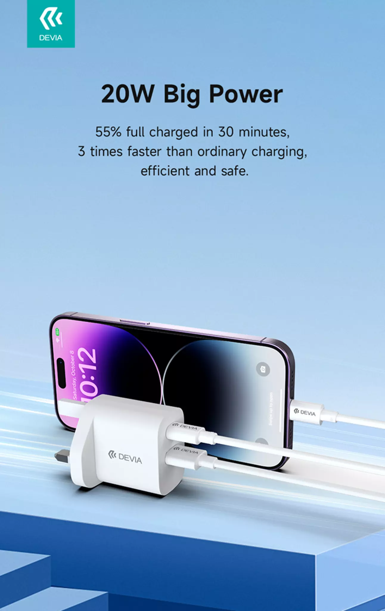 Devia 20W Type-C Power Delivery + Qualcomm Plug - Image 3